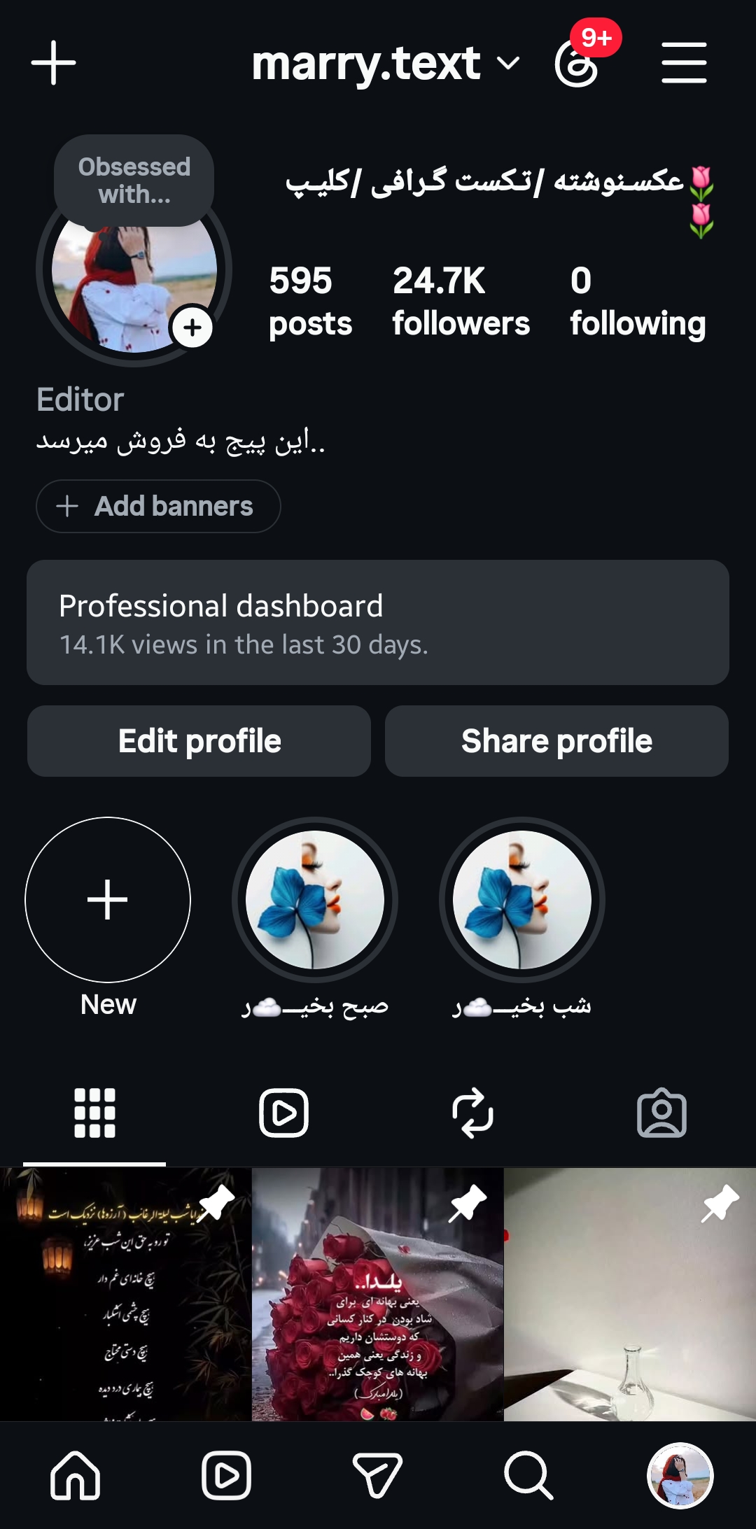 پیج اینستاگرام